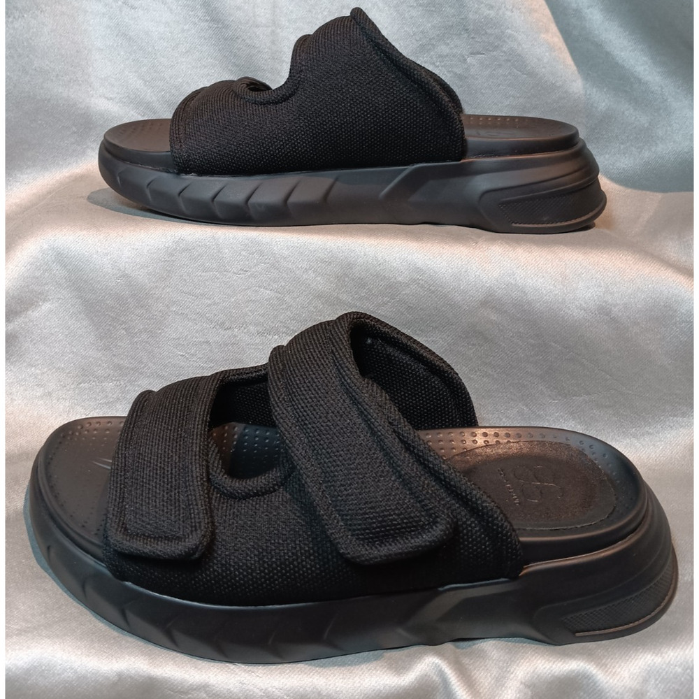 Cosy Island Women’s Black Comfort Slide Sandals Size 6 NWOB Slip‑On Casual - Picture 2 of 4